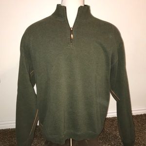 Tommy Bahama 1/4 Zip Reversible Sweater Size XL